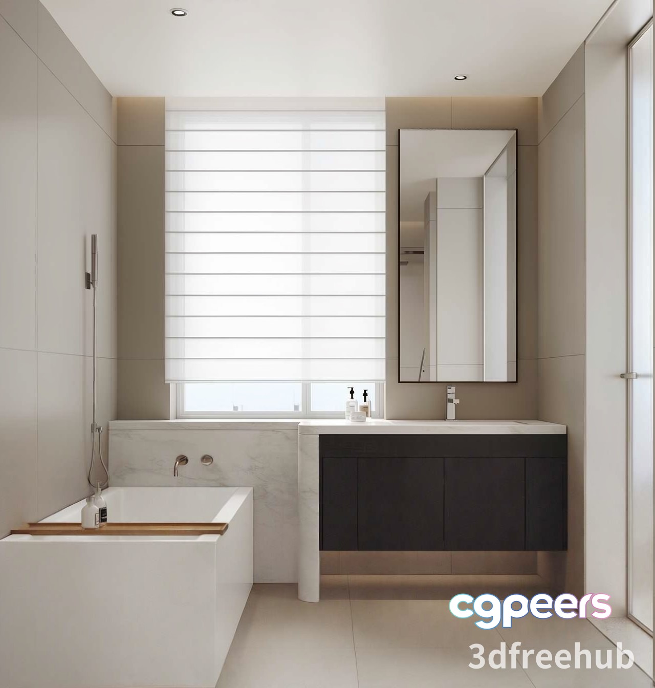 Modern Bathroom 3D Model - 21974 - VRAY Render