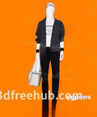 A White Mannequin 3D Model - 20845 - VRAY Render A White Mannequin 3D Model - 20845 - VRAY Render