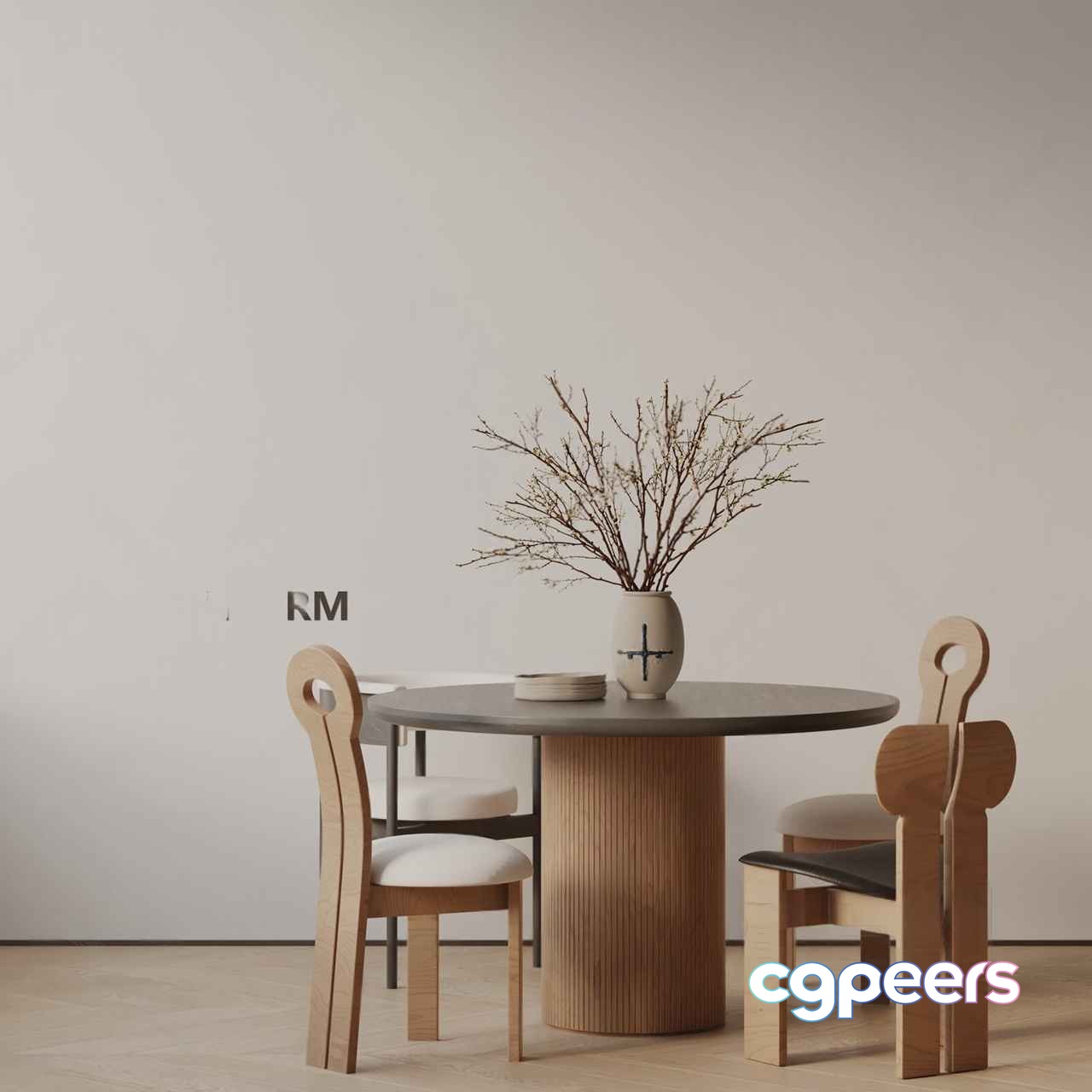 Modern Minimalist Table 3D Model - 20394 - VRAY Render Modern Minimalist Table 3D Model - 20394 - VRAY Render