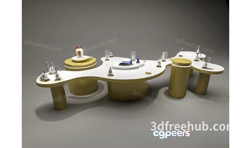 Modern 3D Dining Table 3D Model - 21774 - VRAY Render
