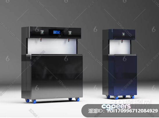 Two Industrial-Style Refrigerators 3D Model - 8297 - VRAY Render Two Industrial-Style Refrigerators 3D Model - 8297 - VRAY Render