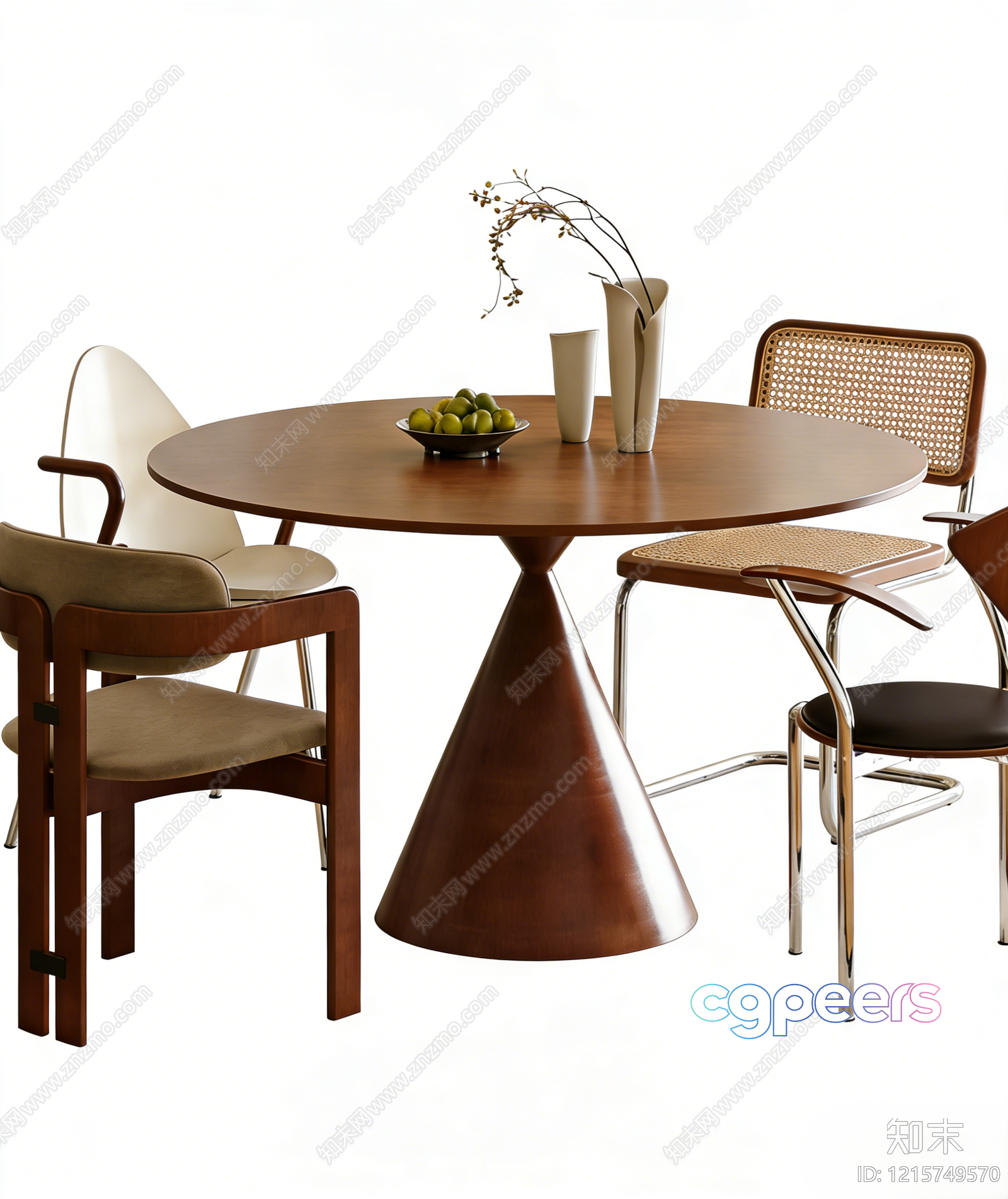 Modern Dining Table 3D Model - 14162 - VRAY Render Modern Dining Table 3D Model - 14162 - VRAY Render