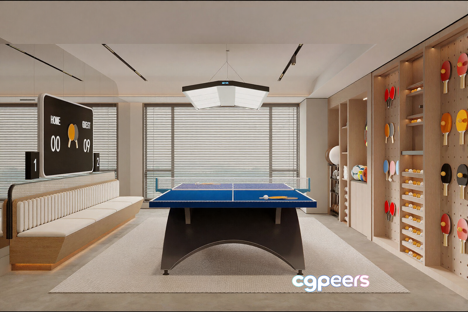A Ping Pong Table 3D Model - 4510 - CORONA Render A Ping Pong Table 3D Model - 4510 - CORONA Render
