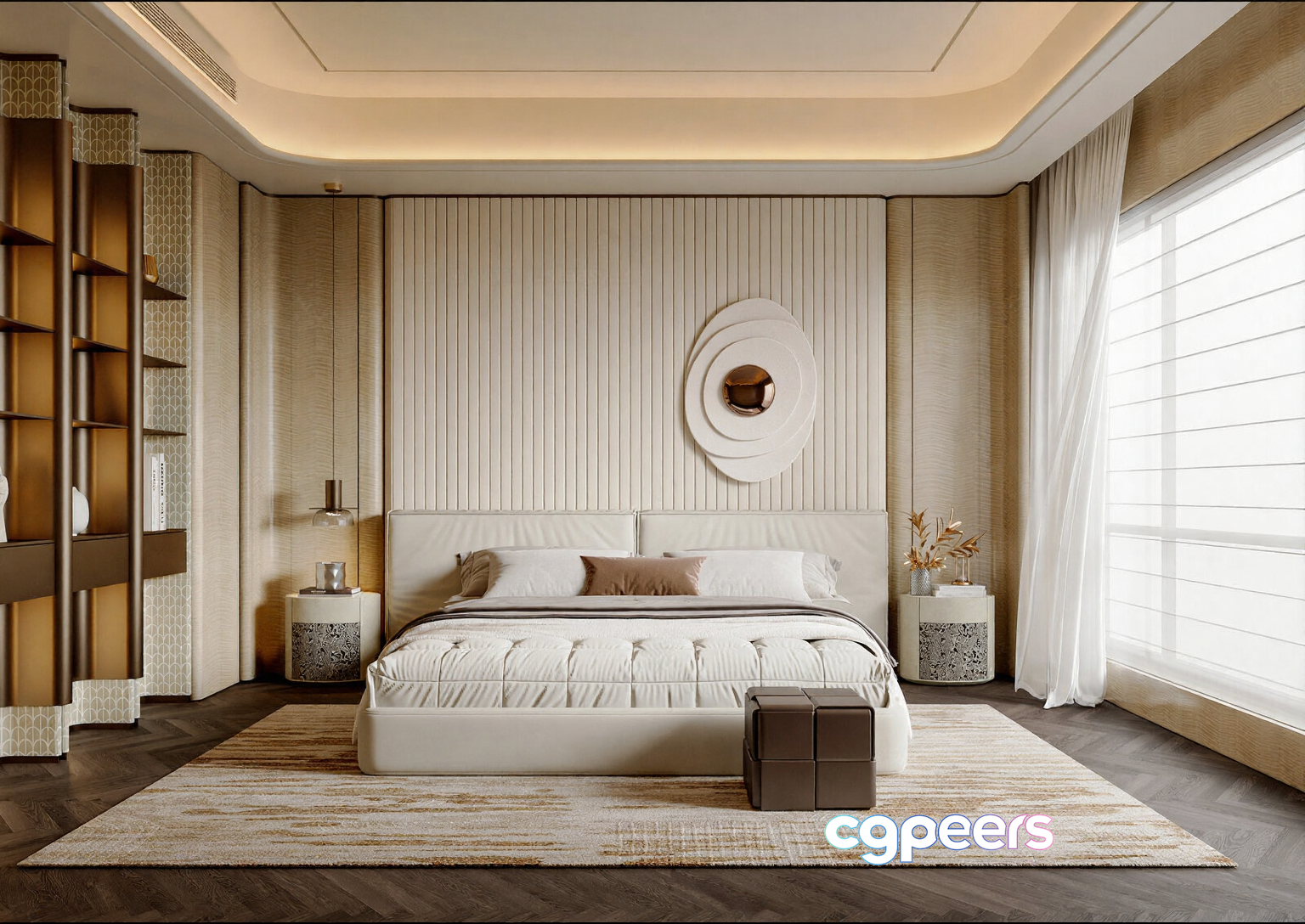 Cozy Modern Bedroom 3D Model - 1424 - CORONA Render