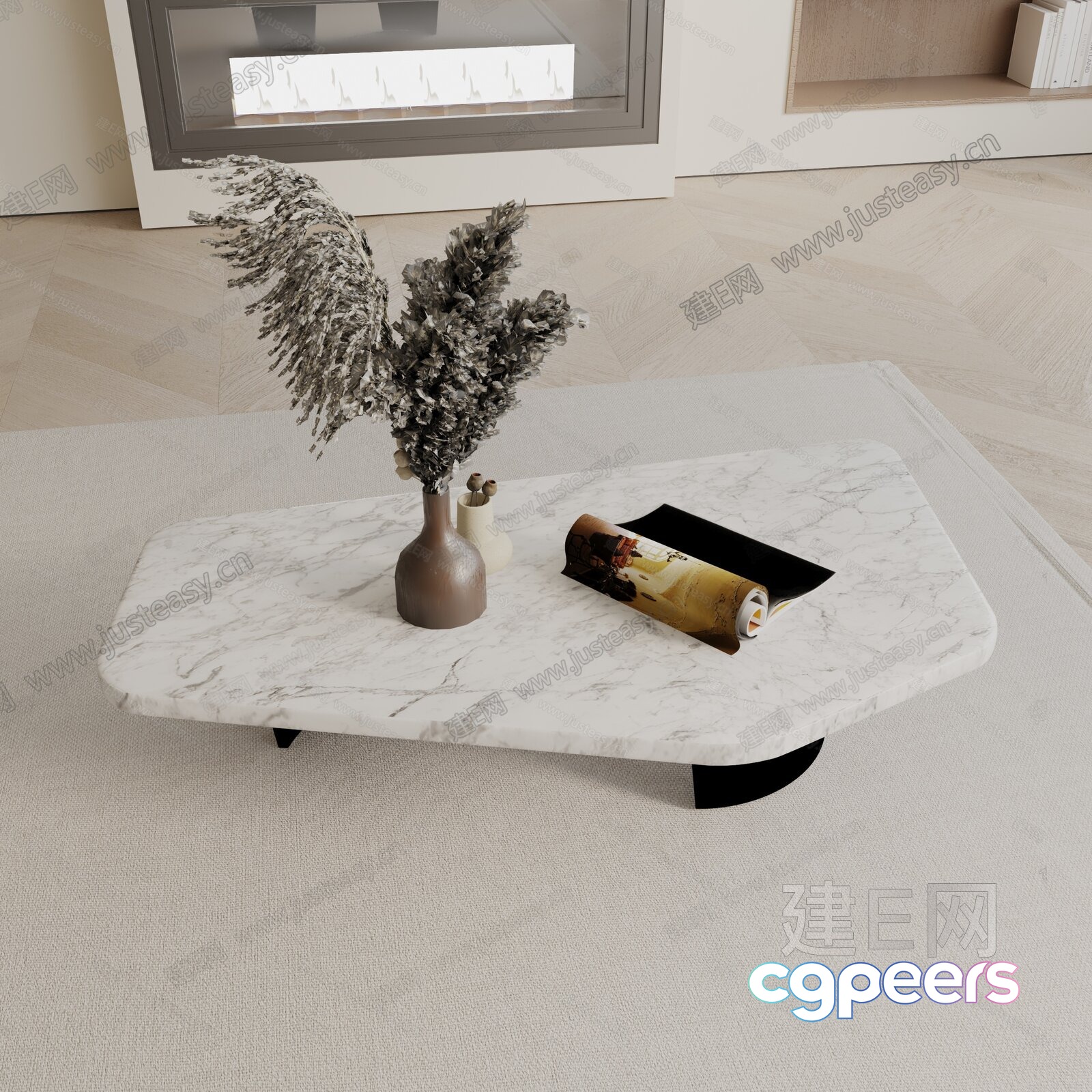 Modern Living Room 3D Model - 23664 - VRAY Render Modern Living Room 3D Model - 23664 - VRAY Render