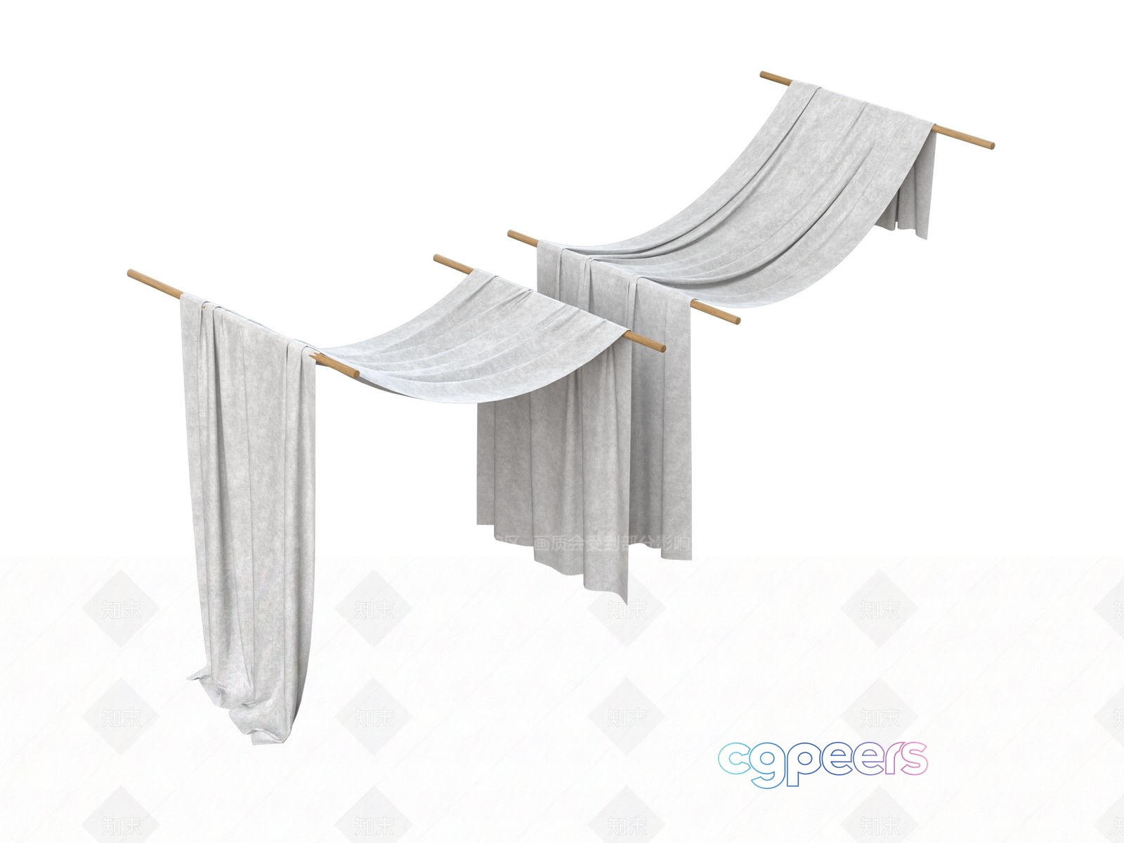 A White Towel 3D Model - 13695 - VRAY Render