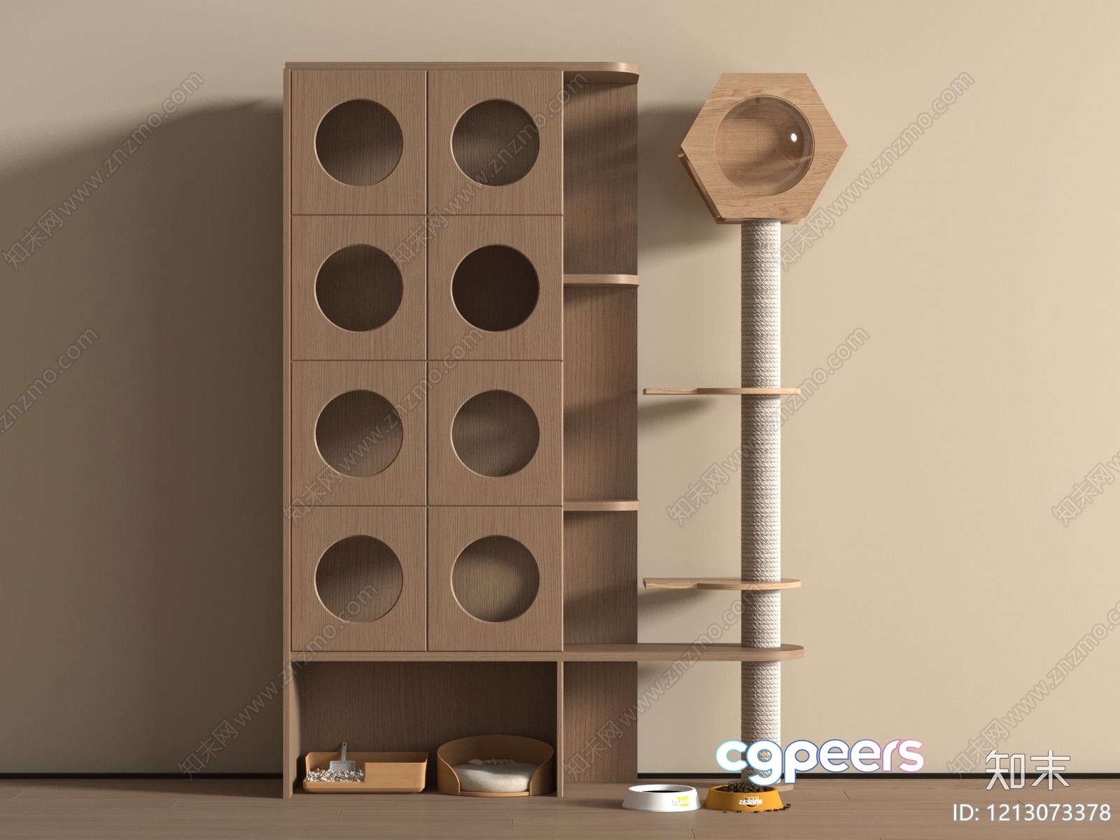 Modern Cat Furniture 3D Model - 16180 - VRAY Render Modern Cat Furniture 3D Model - 16180 - VRAY Render
