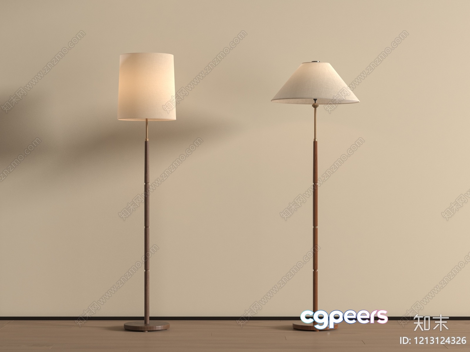 Modern Floor Lamps 3D Model - 22080 - VRAY Render Modern Floor Lamps 3D Model - 22080 - VRAY Render