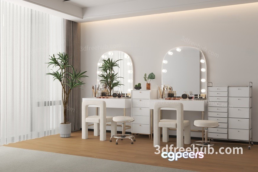 Modern Dressing Table 3D Model - 20850 - VRAY Render