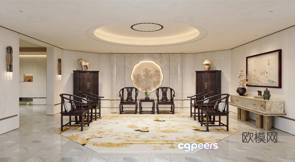 Modern Living Room 3D Model - 8713 - CORONA Render Modern Living Room 3D Model - 8713 - CORONA Render