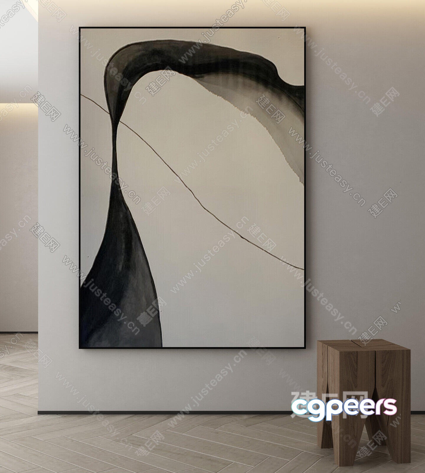 Modern Minimalist Room 3D Model - 1013 - VRAY Render Modern Minimalist Room 3D Model - 1013 - VRAY Render
