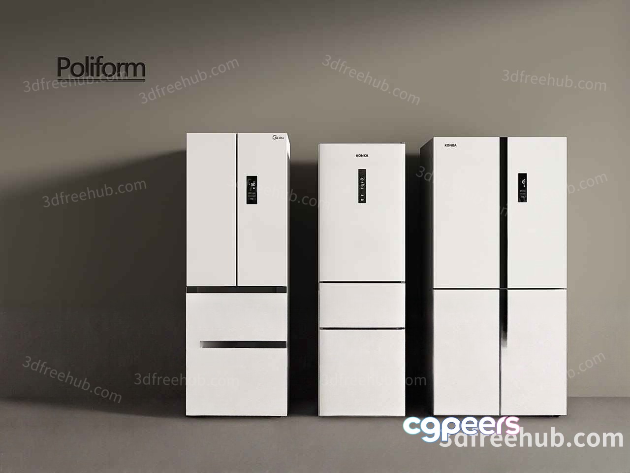 Modern Kitchen Appliances 3D Model - 18587 - VRAY Render Modern Kitchen Appliances 3D Model - 18587 - VRAY Render