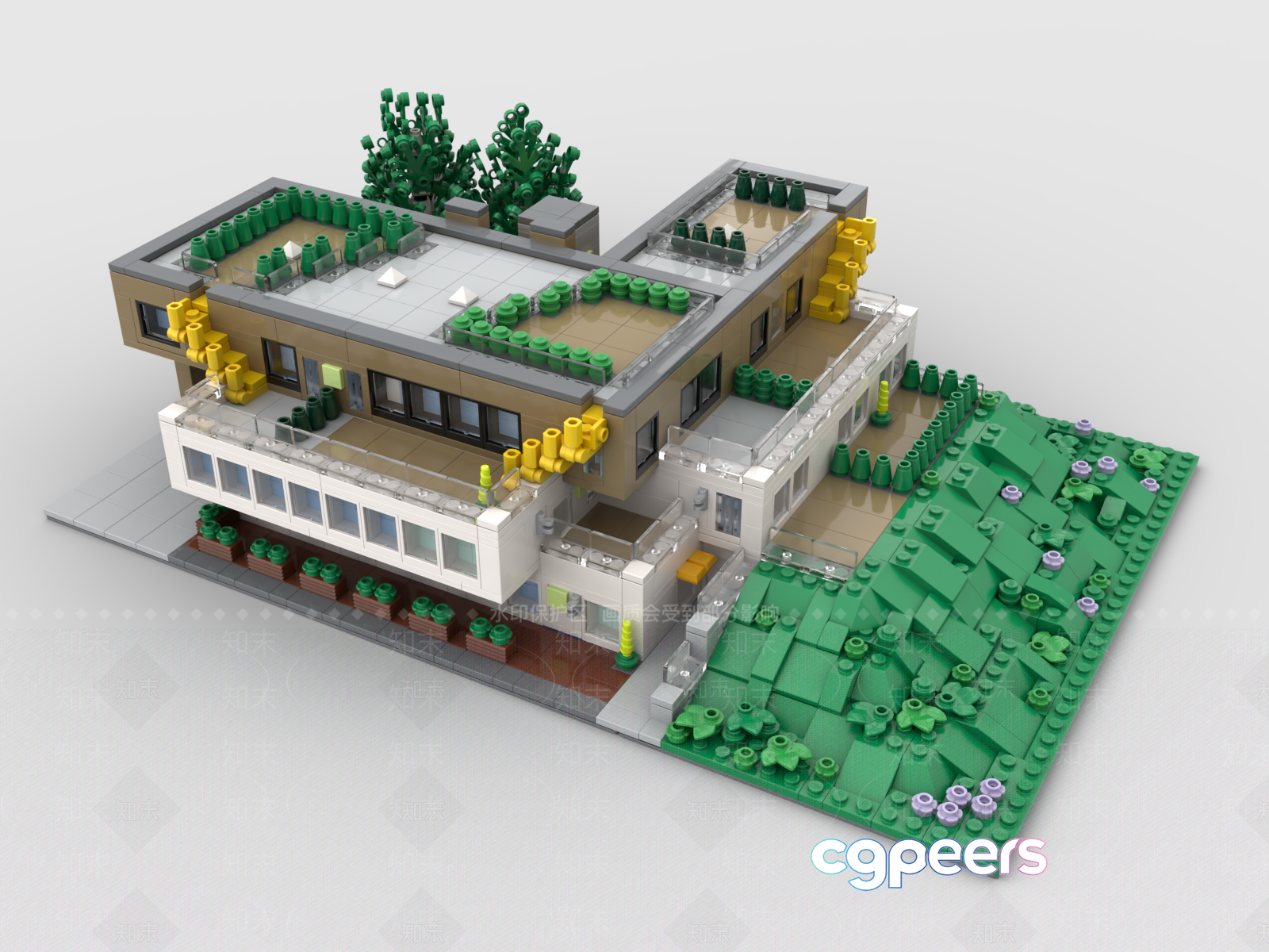 A 3D Building Model 3D Model - 8862 - VRAY Render A 3D Building Model 3D Model - 8862 - VRAY Render