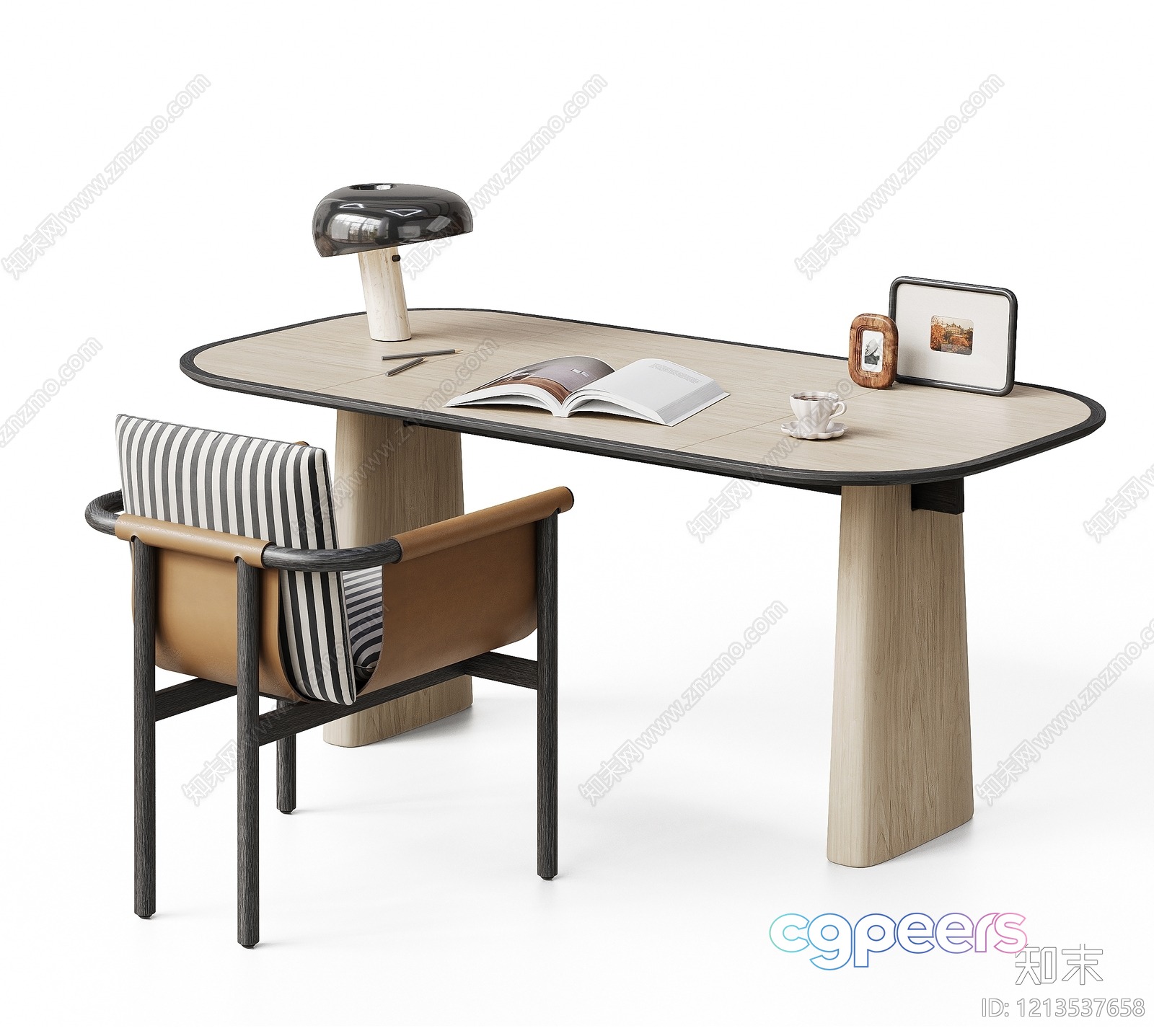 A Desk With A Chair 3D Model - 4800 - VRAY Render A Desk With A Chair 3D Model - 4800 - VRAY Render