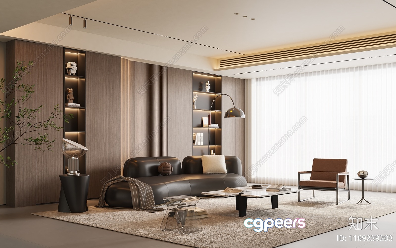 Modern Living Room 3D Model - 415 - VRAY Render Modern Living Room 3D Model - 415 - VRAY Render