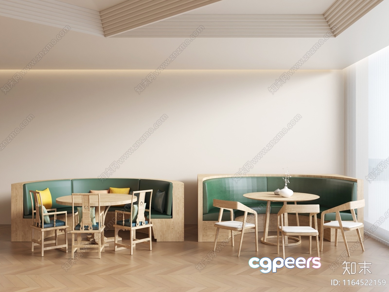 Modern Dining Room 3D Model - 17660 - VRAY Render