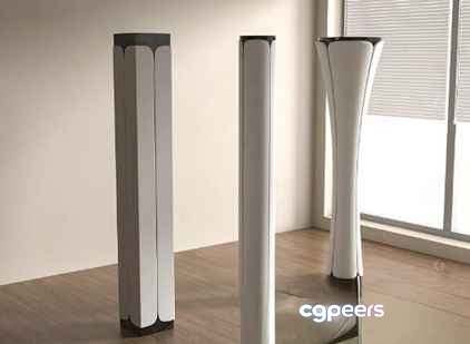 White Tall Furniture 3D Model - 3943 - VRAY Render