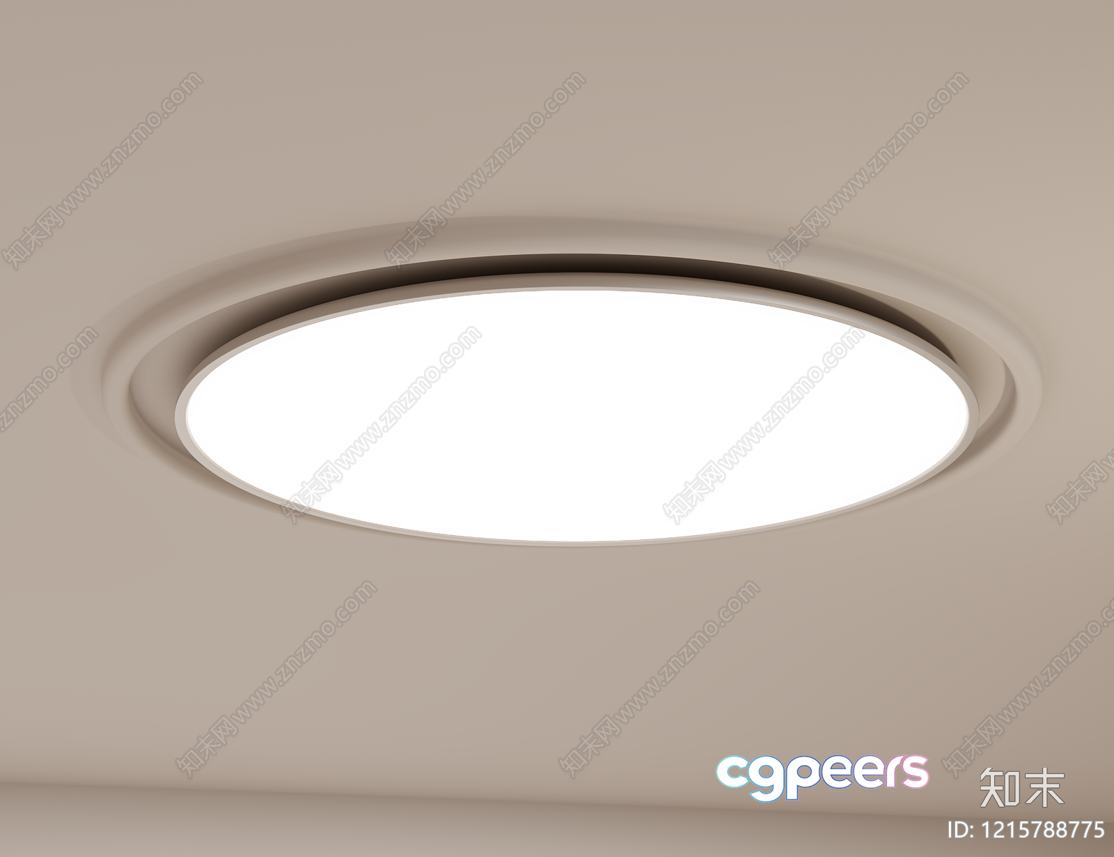 Modern Oval Light Fixture 3D Model - 12585 - VRAY Render Modern Oval Light Fixture 3D Model - 12585 - VRAY Render