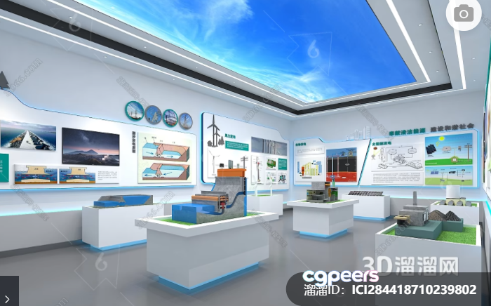 Modern 3D Exhibition Room 3D Model - 496 - VRAY Render Modern 3D Exhibition Room 3D Model - 496 - VRAY Render