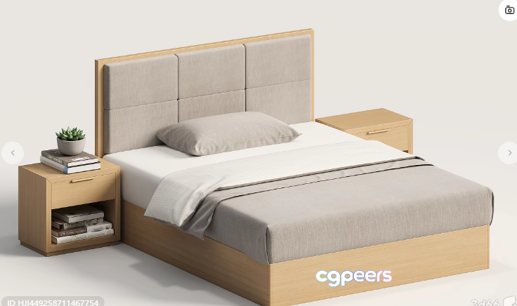 A Modern Bedroom 3D Model - 20682 - VRAY Render