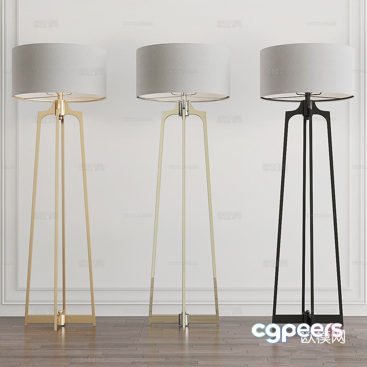 Modern Floor Lamps 3D Model - 6358 - VRAY Render