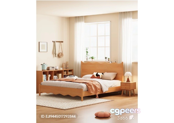 Cozy Bedroom 3D Model - 4921 - VRAY Render