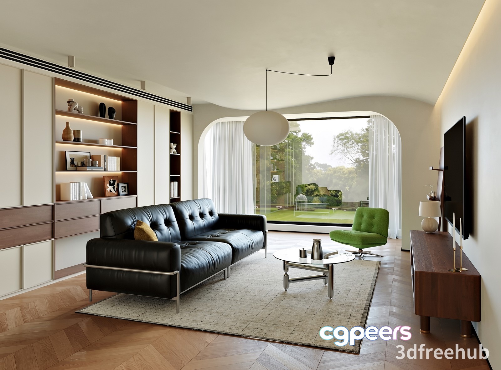 Modern Living Room 3D Model - 20937 - VRAY Render Modern Living Room 3D Model - 20937 - VRAY Render