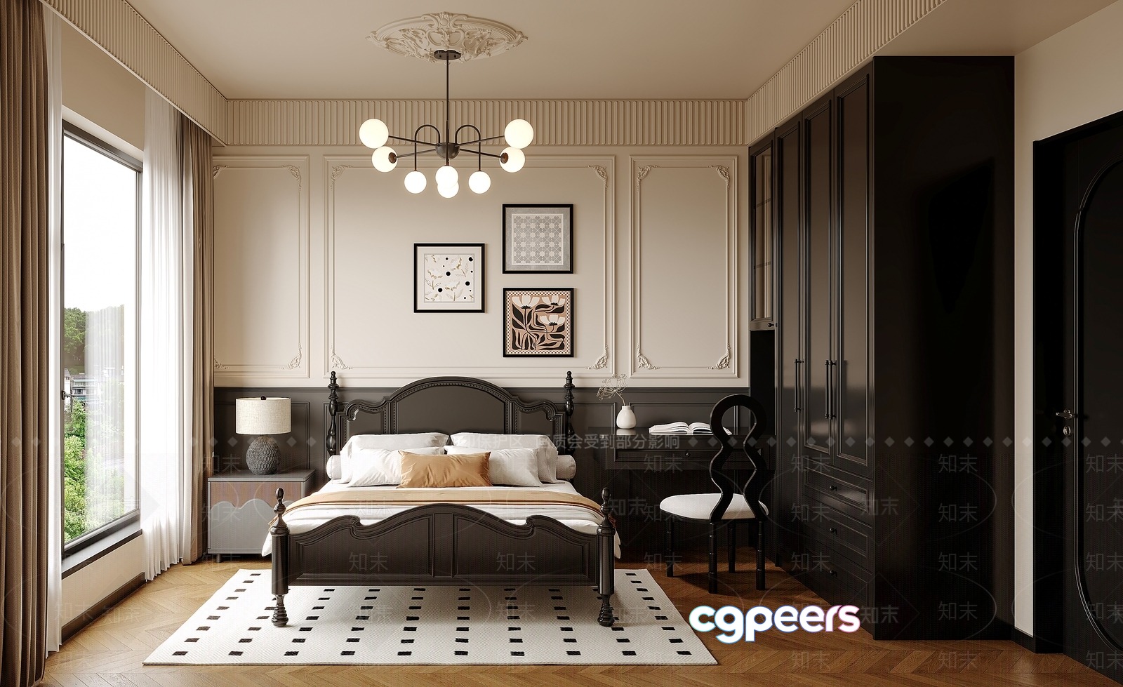 Cozy Bedroom 3D Model - 6544 - VRAY Render Cozy Bedroom 3D Model - 6544 - VRAY Render