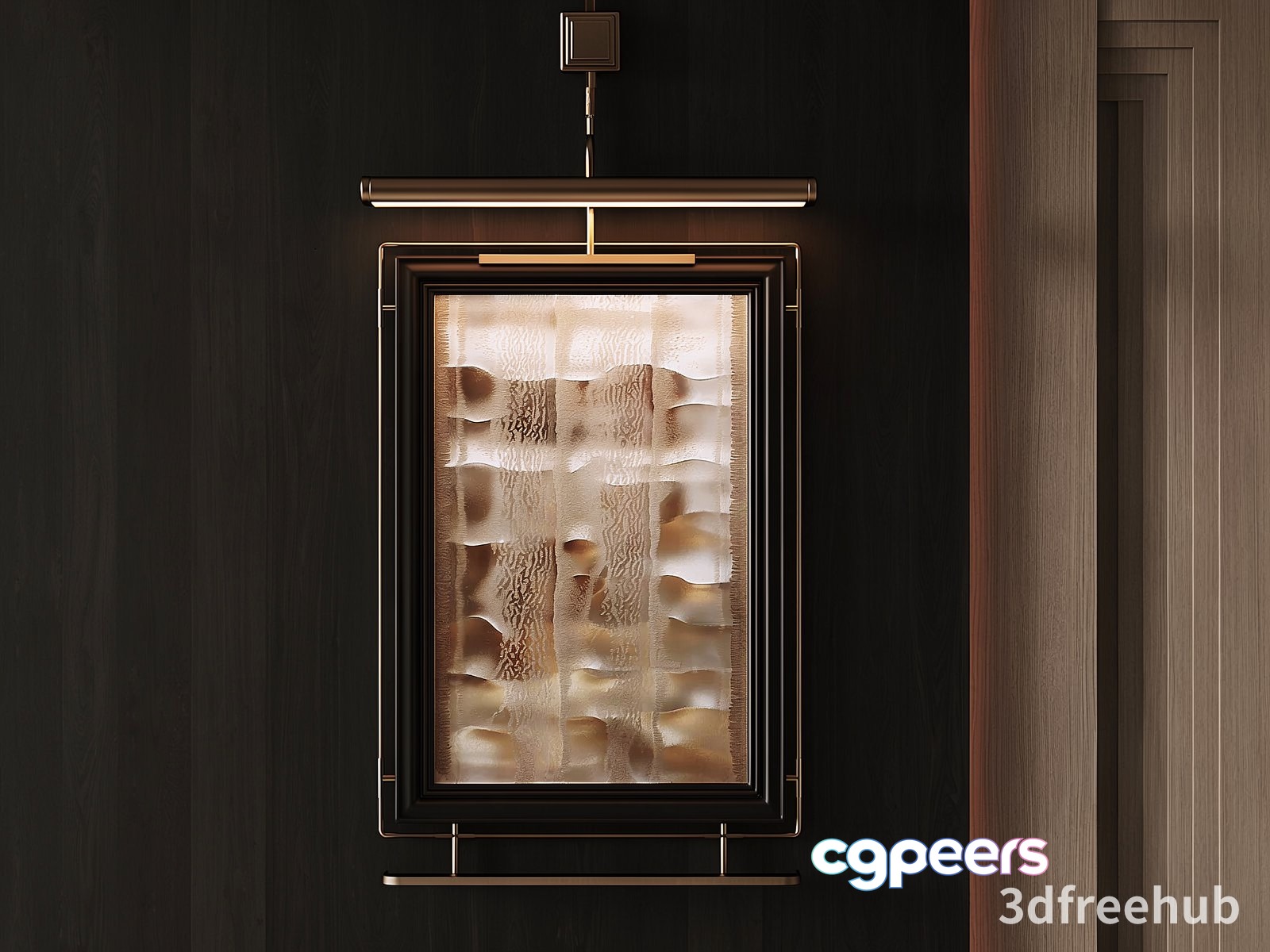 A Light Fixture With A Glass Panel 3D Model - 22936 - VRAY Render A Light Fixture With A Glass Panel 3D Model - 22936 - VRAY Render