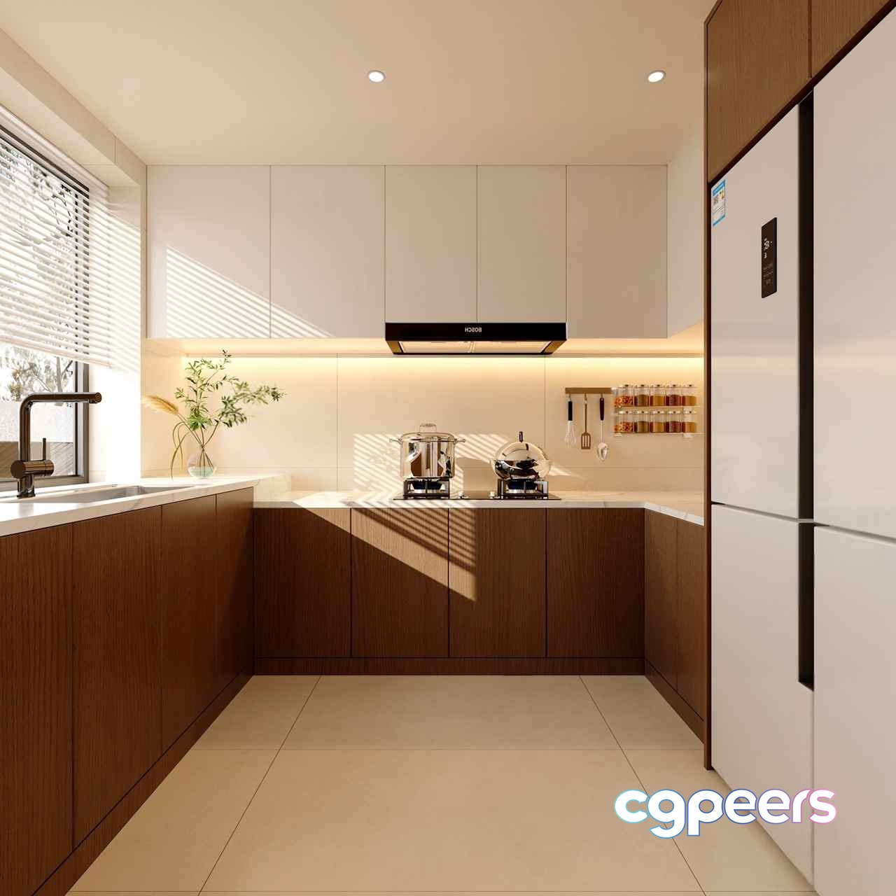 Modern Kitchen 3D Model - 4961 - VRAY Render