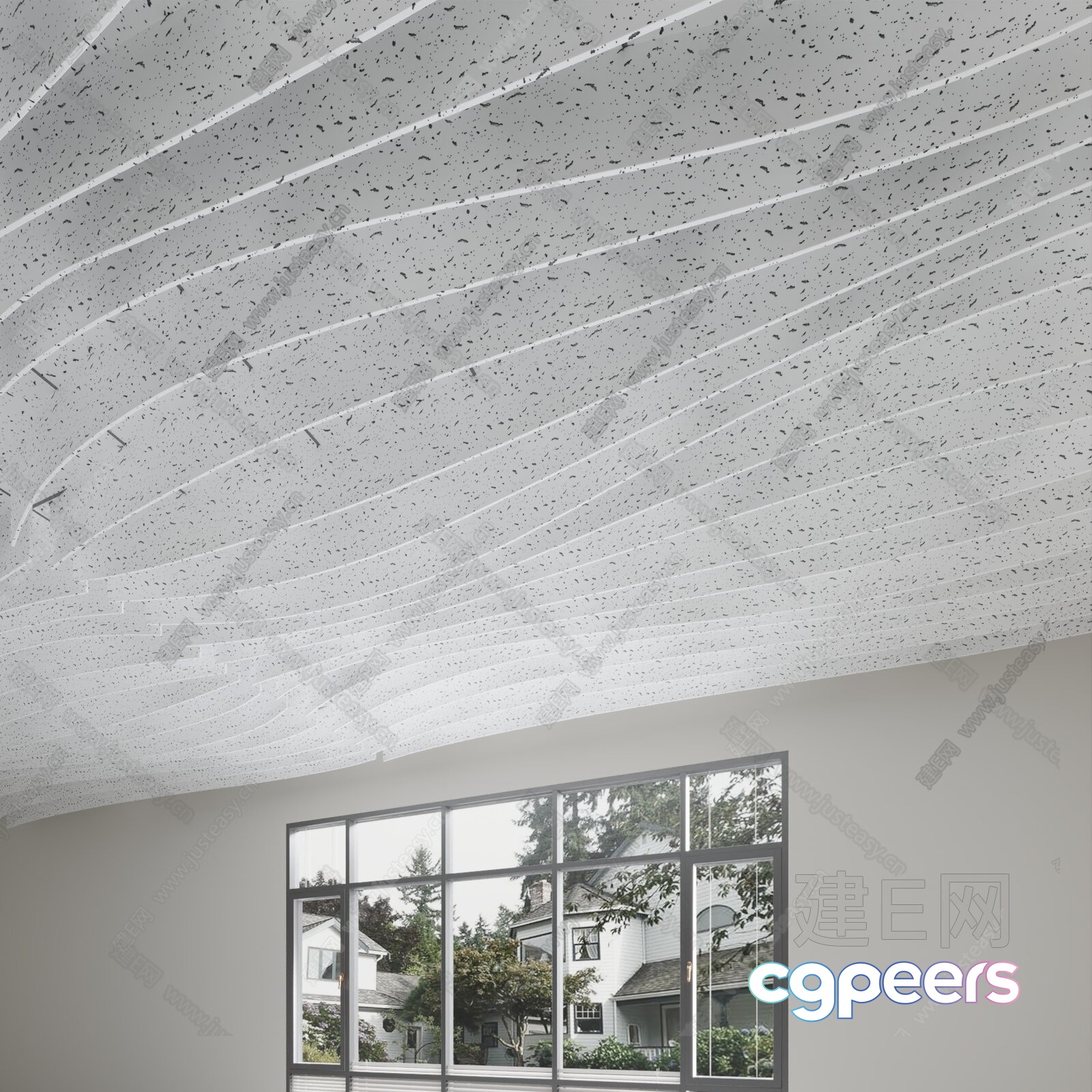A White Ceiling 3D Model - 14409 - VRAY Render A White Ceiling 3D Model - 14409 - VRAY Render