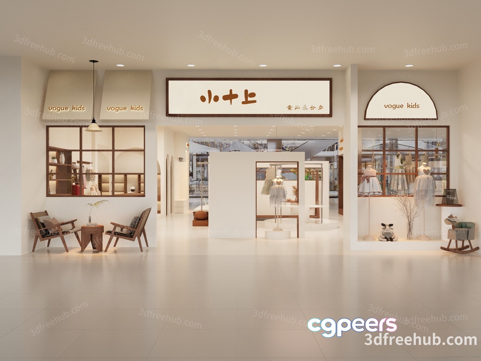 A Modern Storefront 3D Model - 18987 - VRAY Render A Modern Storefront 3D Model - 18987 - VRAY Render