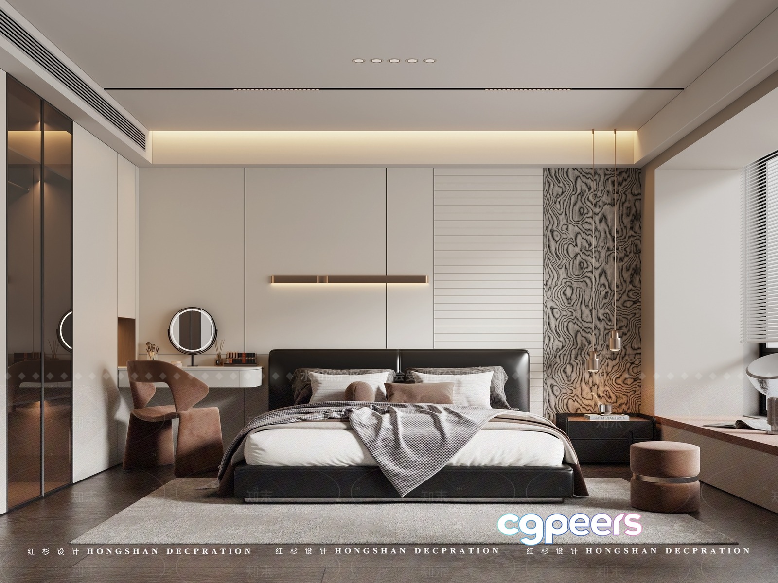 Modern Bedroom 3D Model - 20648 - VRAY Render Modern Bedroom 3D Model - 20648 - VRAY Render