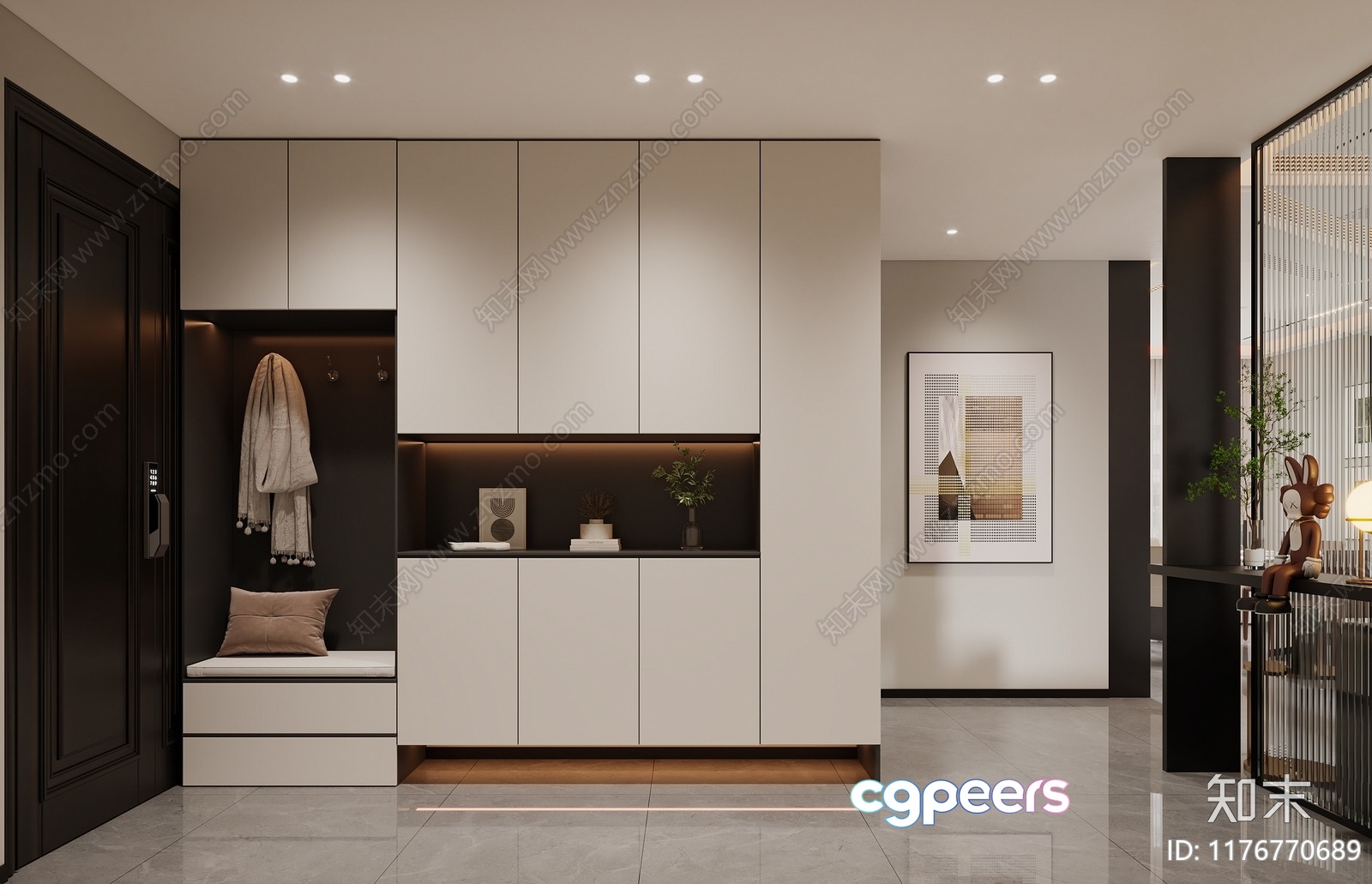 Modern Minimalist Room 3D Model - 11543 - VRAY Render Modern Minimalist Room 3D Model - 11543 - VRAY Render