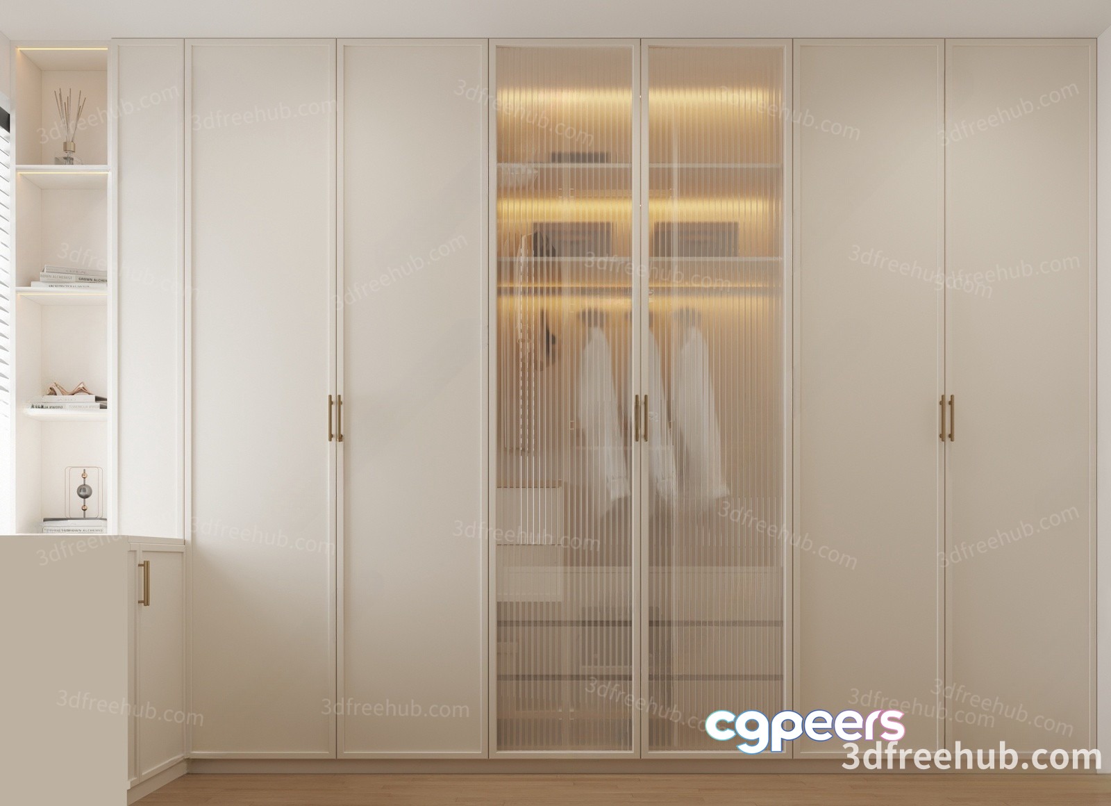 White Closet 3D Model - 22411 - VRAY Render