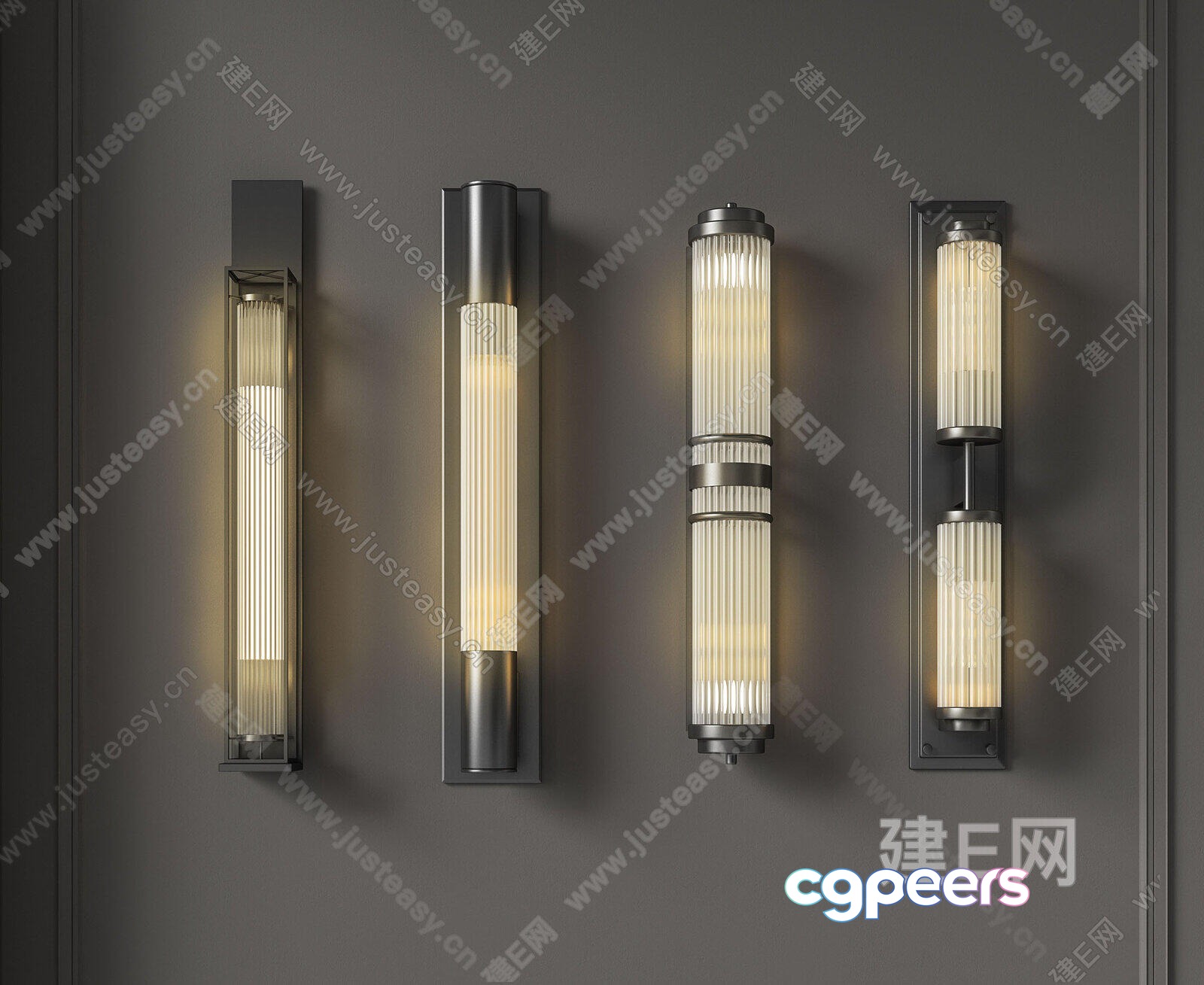 Modern Wall Sconces 3D Model - 21421 - VRAY Render