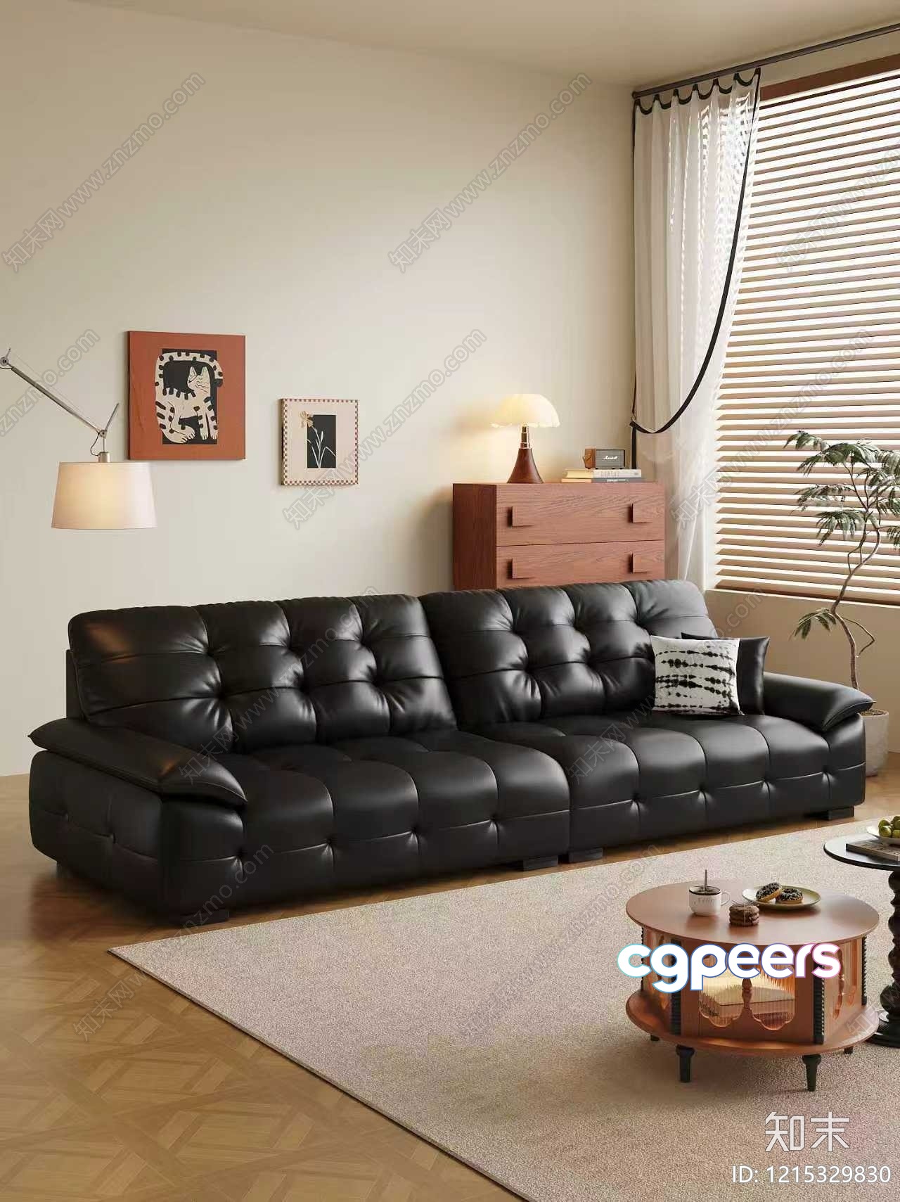 A Modern Living Room 3D Model - 16094 - VRAY Render