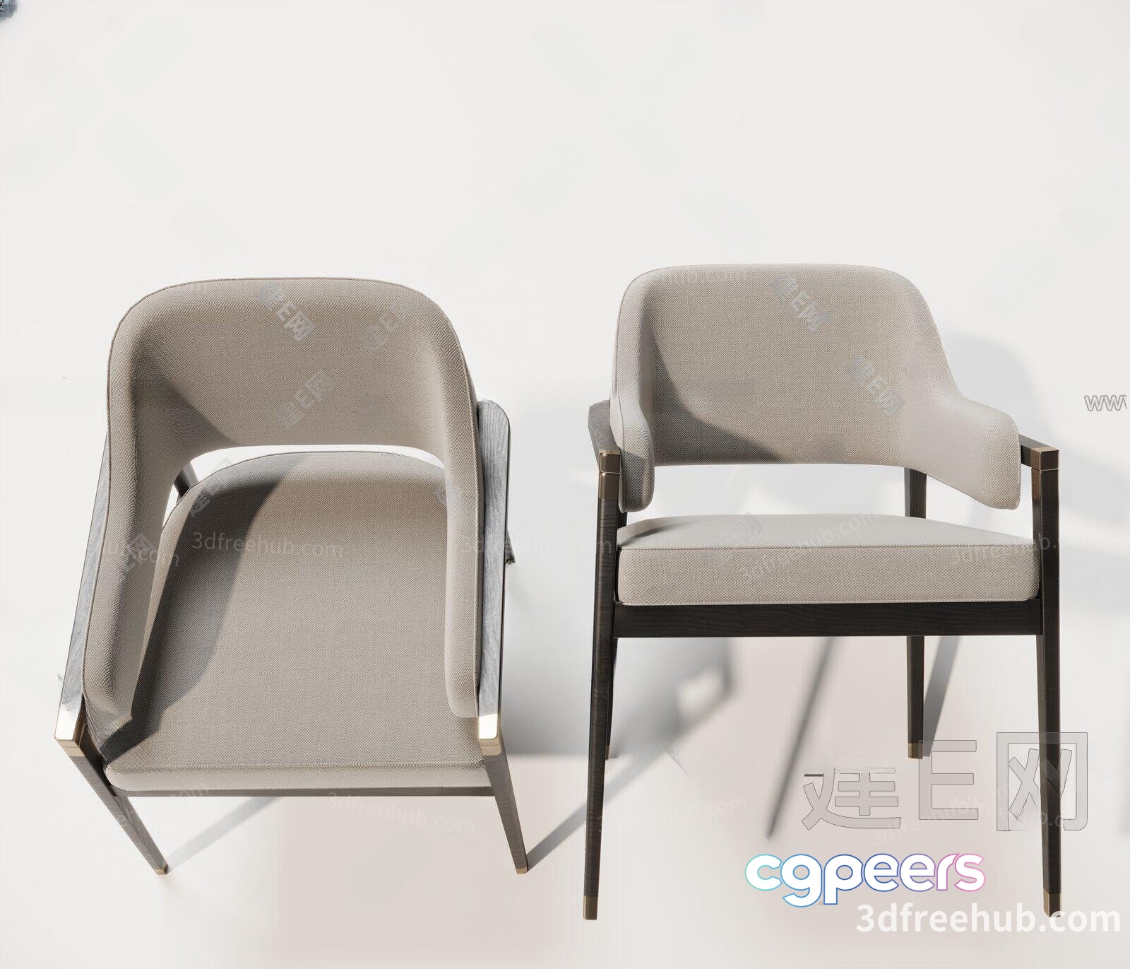 Modern Armchair 3D Model - 19384 - VRAY Render