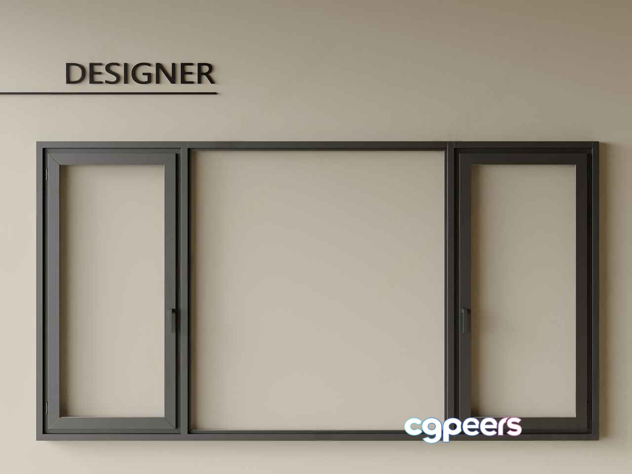 Modern Window Frames 3D Model - 17534 - CORONA Render Modern Window Frames 3D Model - 17534 - CORONA Render