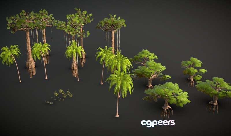 3D Game Assets - Amazon Tropical Rainforest Jungle Foliage Pack 3D Game Assets - Amazon Tropical Rainforest Jungle Foliage Pack