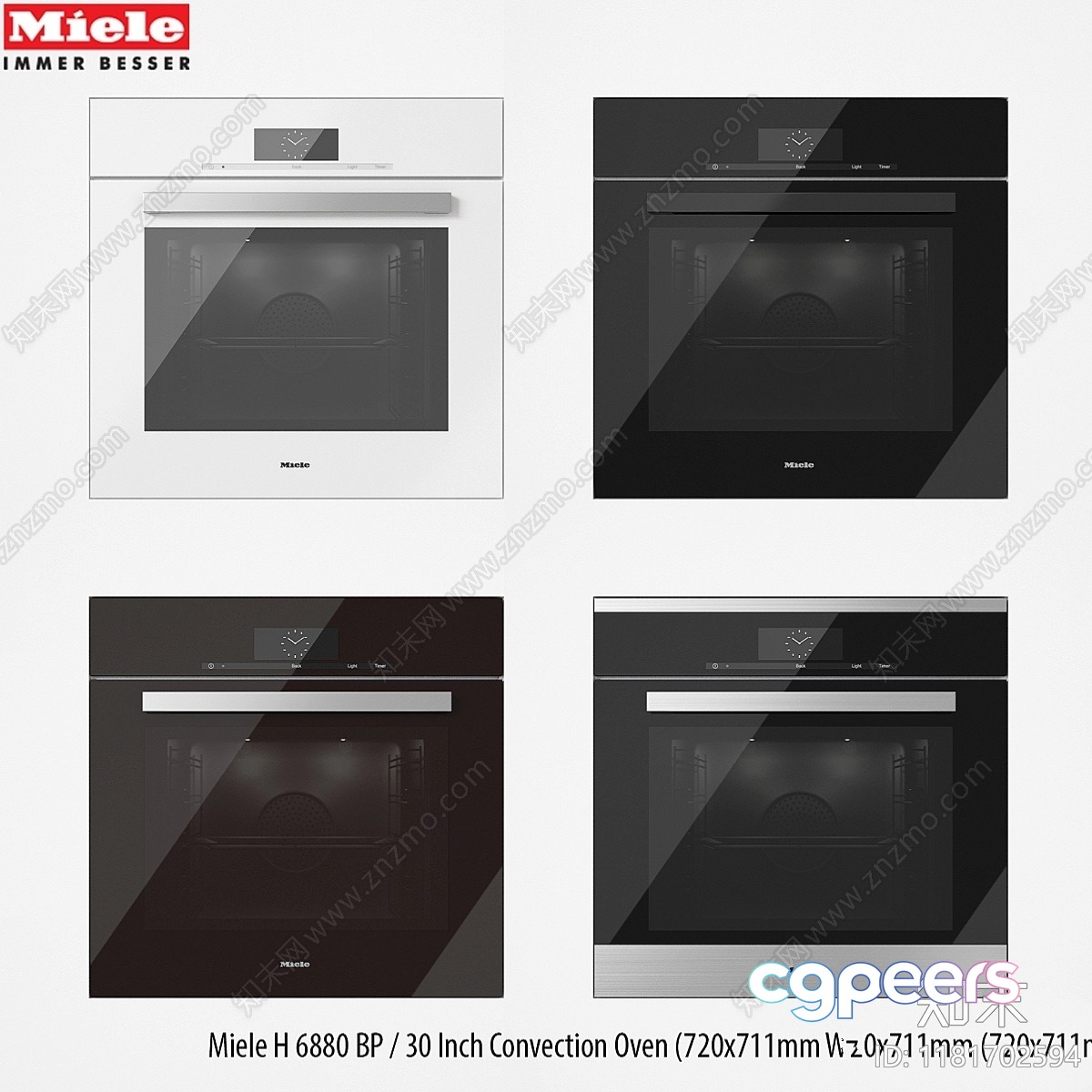 Modern Kitchen Oven 3D Model - 23106 - VRAY Render