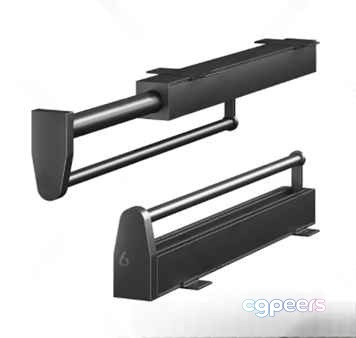 A Black Paper Towel Holder 3D Model - 7984 - CORONA Render