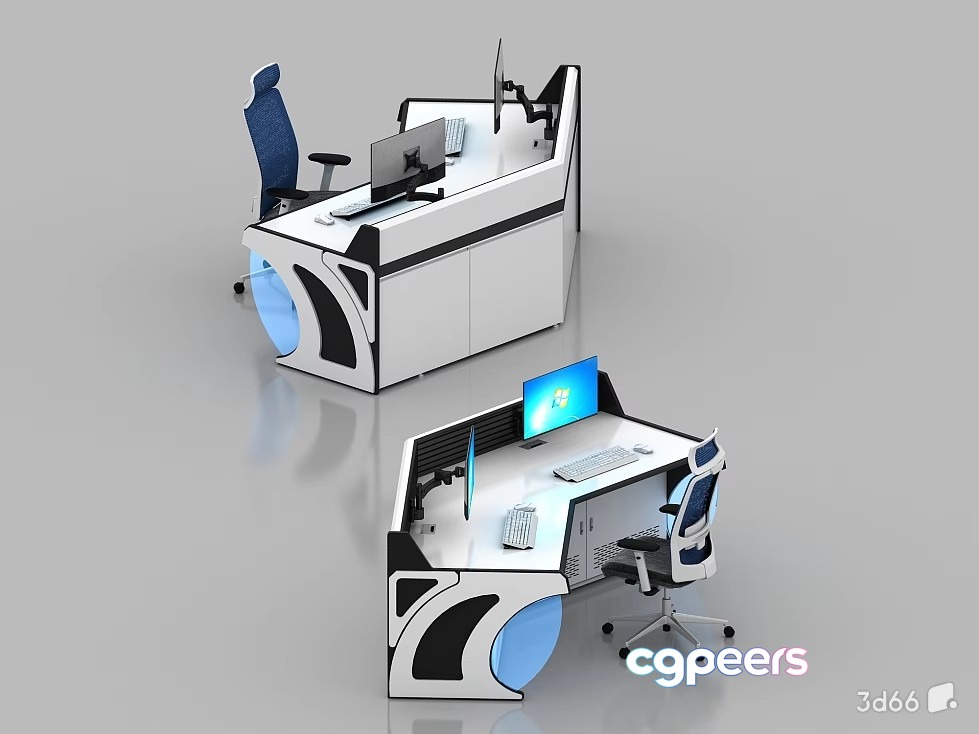 Modern Office Desks 3D Model - 21482 - VRAY Render Modern Office Desks 3D Model - 21482 - VRAY Render