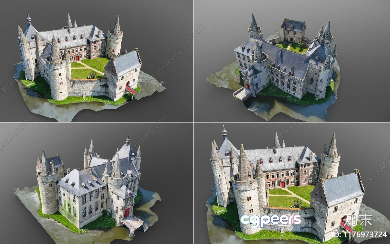 A Castle 3D Model - 10139 - VRAY Render A Castle 3D Model - 10139 - VRAY Render