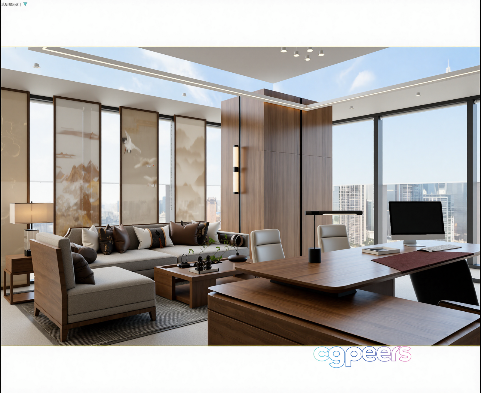 A Modern Office Space 3D Model - 7600 - VRAY Render A Modern Office Space 3D Model - 7600 - VRAY Render