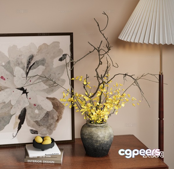 Modern Home Decor 3D Model - 4758 - CORONA Render