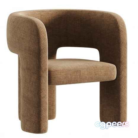 Modern Brown Chair 3D Model - 10694 - CORONA Render