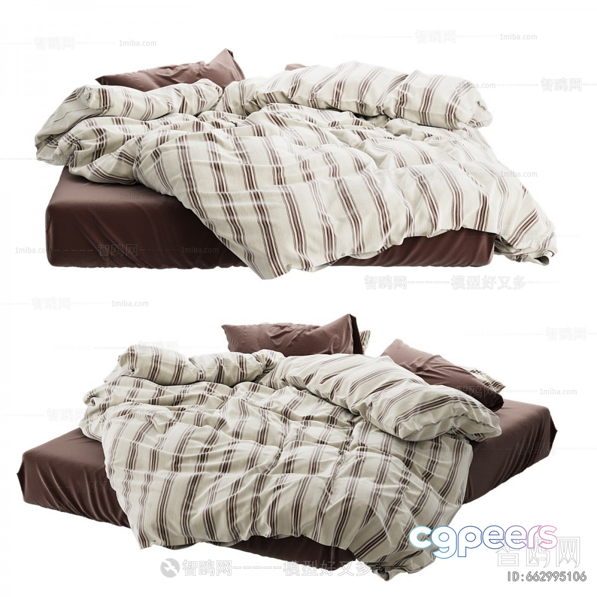 A Messy Bed 3D Model - 23578 - VRAY Render A Messy Bed 3D Model - 23578 - VRAY Render
