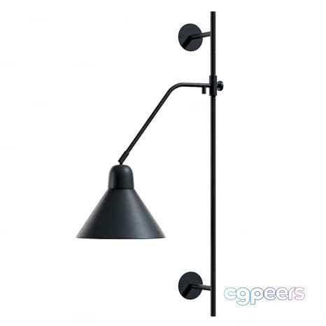 A Black Metal Wall Light 3D Model - 1416 - CORONA Render A Black Metal Wall Light 3D Model - 1416 - CORONA Render