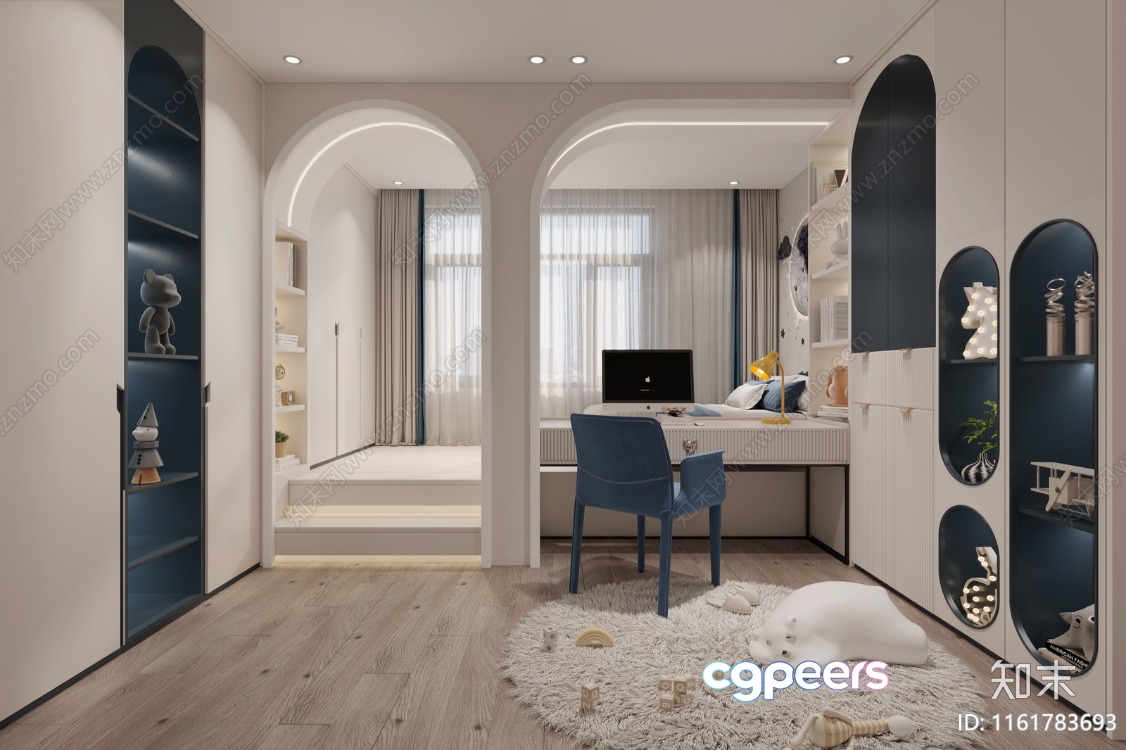 Modern Home Office 3D Model - 5459 - VRAY Render Modern Home Office 3D Model - 5459 - VRAY Render